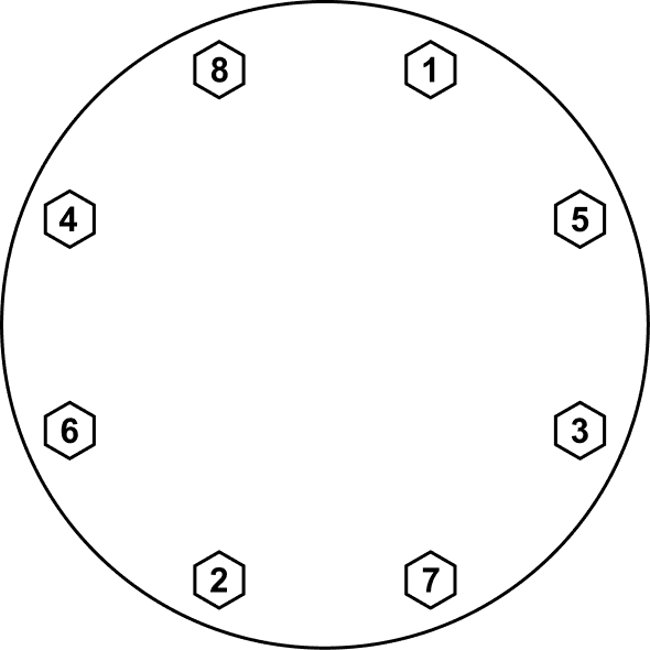 8 bolt torque pattern